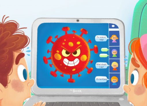 كتاب إلكتروني للأطفال يقدم شرحاً مفصلاً برسوم معبرة عن كيفية التعامل مع الأزمة الصحية الحالية